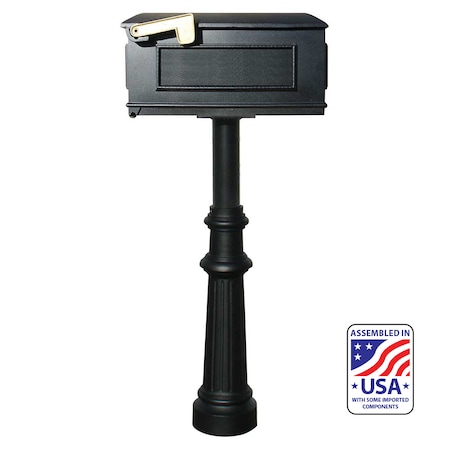 Qualarc The Hanford SINGLE mailbox post system HPST1-US-800-LM